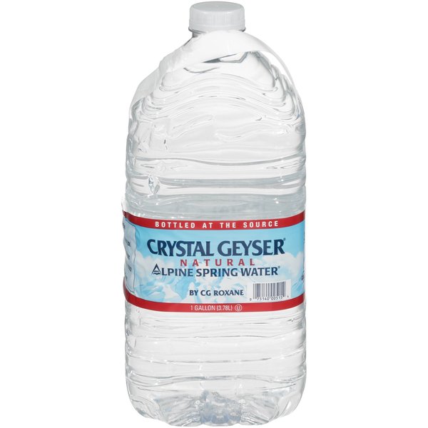 Crystal Geyser Crystal Geyser Natural Alpine Spring Water, 1 Gallon Jug CGW12514-EA